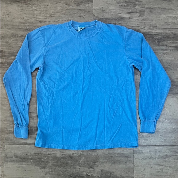Comfort Colors Other - Comfort Colors Long Sleeve Crewneck TShirt Blue Size Medium